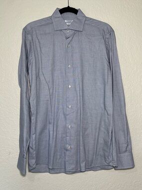 Gutteridge Men's Long-Sleeve Patterned Dress Shirt